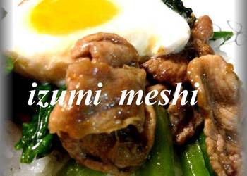 Update, Cooking Recipe Curry Flavored Pork Rice Bowl with Leftover Mango Chutney Savory Delicious