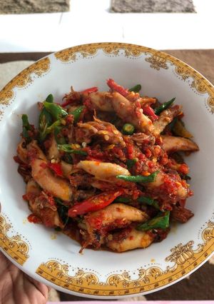 Foto resep Cumi Asin Balado