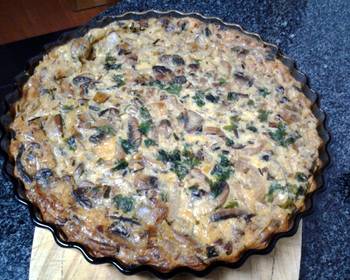 New Recipe Leek and mushroom tart Most Delicious