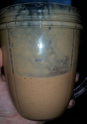 A picture of Cheaters chocolate shake.