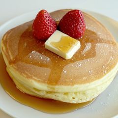 A picture of Fluffy Tokyo Soufflé Pancakes ☁️🥞🍓 | Easy 10-Minute Recipe with Morinaga Mix.
