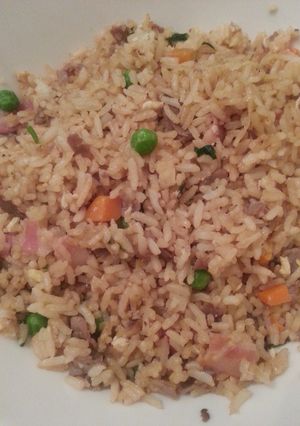 A picture of Quick and simple fried rice!.