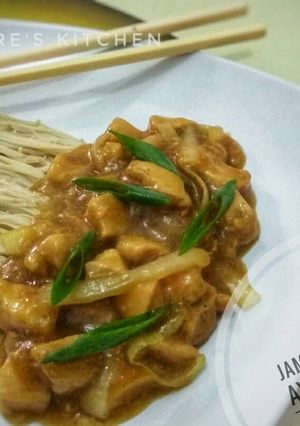 Foto resep Jamur Enokitake Ayam Teriyaki