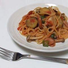 A picture of My Daughter's Favorite Veggie-Filled Napolitan Spaghetti.