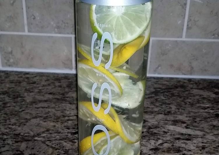 Easiest Way to Make Homemade Detox Water lemon and lime