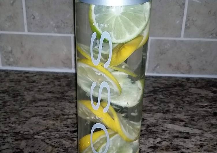 Recipe of Homemade Detox Water lemon and lime