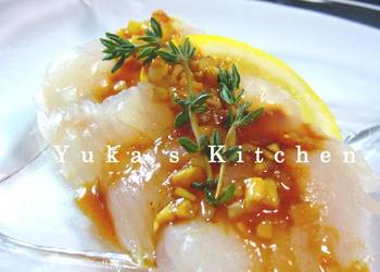 Easiest Way to Cook Perfect Flounder Sashimi with Gochujang Sauce