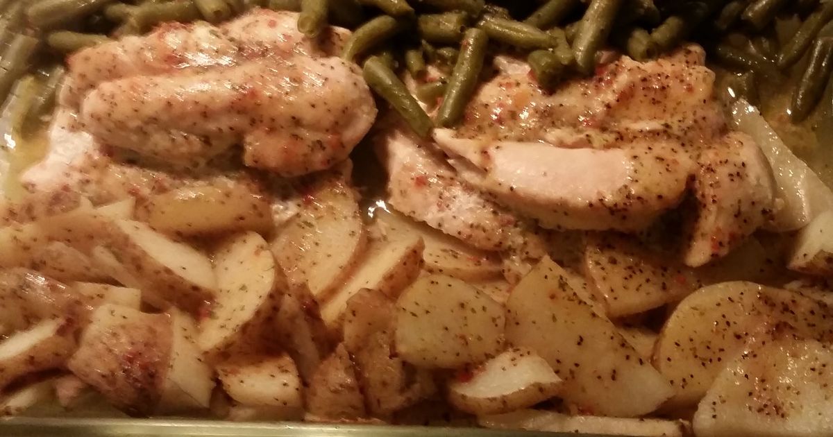 Italian Chicken, Green Beans, and Potatoes