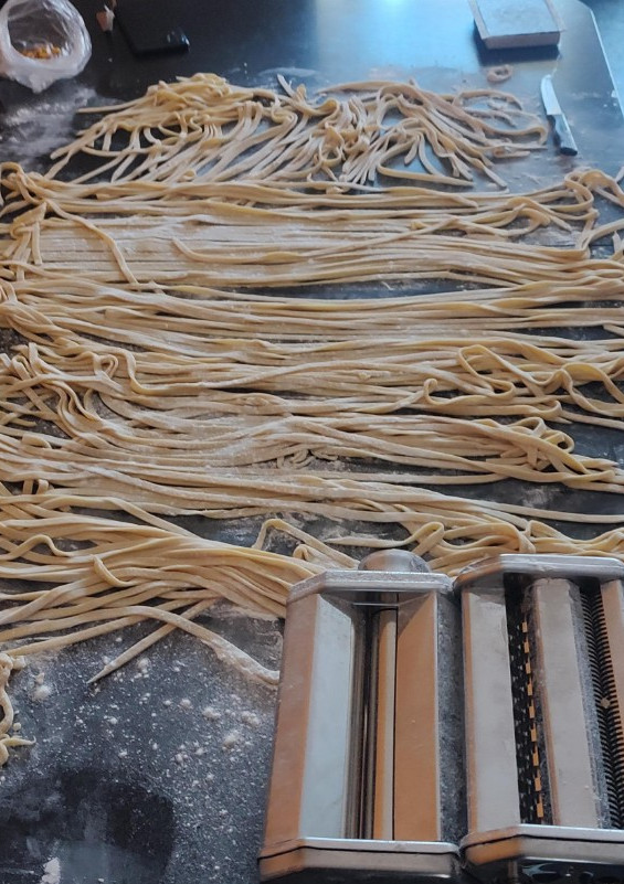 Una foto de Fideos caseros