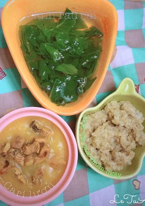 Hình của món Cơm nát cari lươn.
