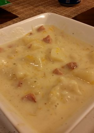 A picture of Yummy Thicker Potato Soup.