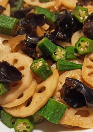 大輪炒細輪 的食譜成品照片