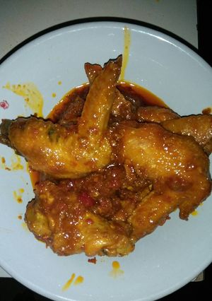 Foto resep Chicken Wings Pedes Manis Simple