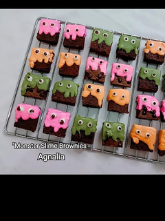 Foto resep "Monster Slime Brownies"