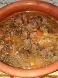 Quinoa con carne en caldero