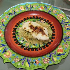 A picture of Chargrilled Chicken & Lemon Pearl Barley.