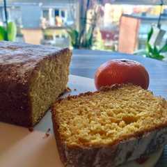 Una foto de Budín de mandarina licuada
