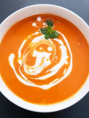Easy Way Prepare Roasted Sweet Potato, Carrot-Red Pepper Soup the Perfect Tasty