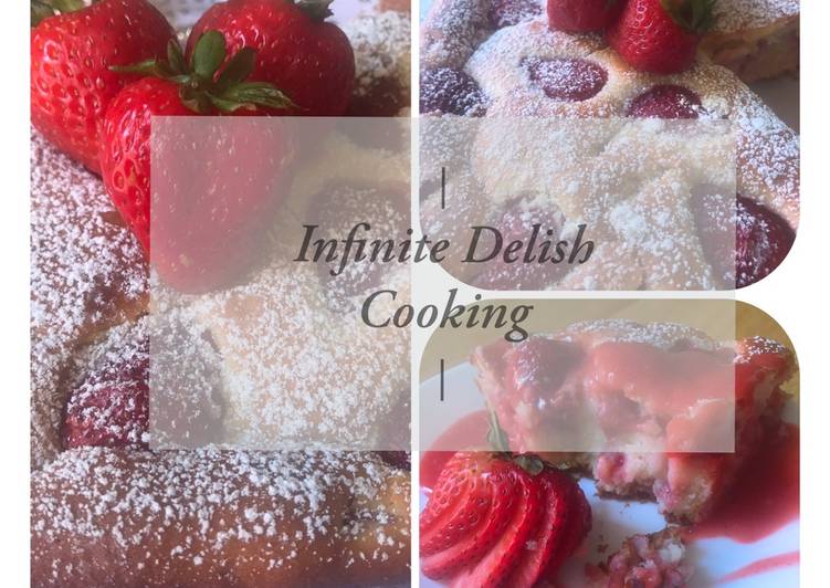 Recipe of Favorite Strawberry cake with strawberry sauce