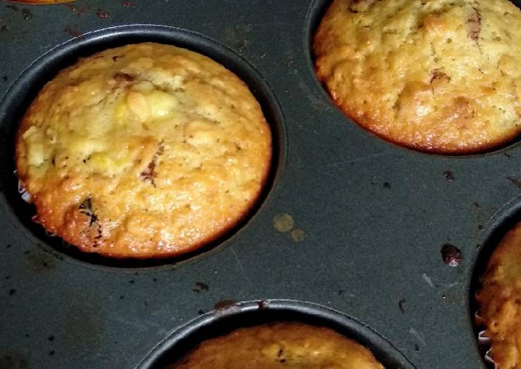 Resep 1. Banana Oat muffin yang Lezat