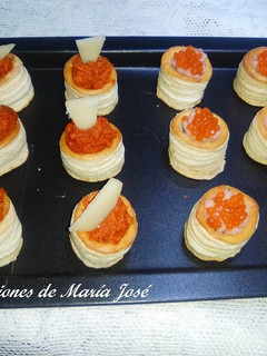 Una foto de Mini volovanes rellenos