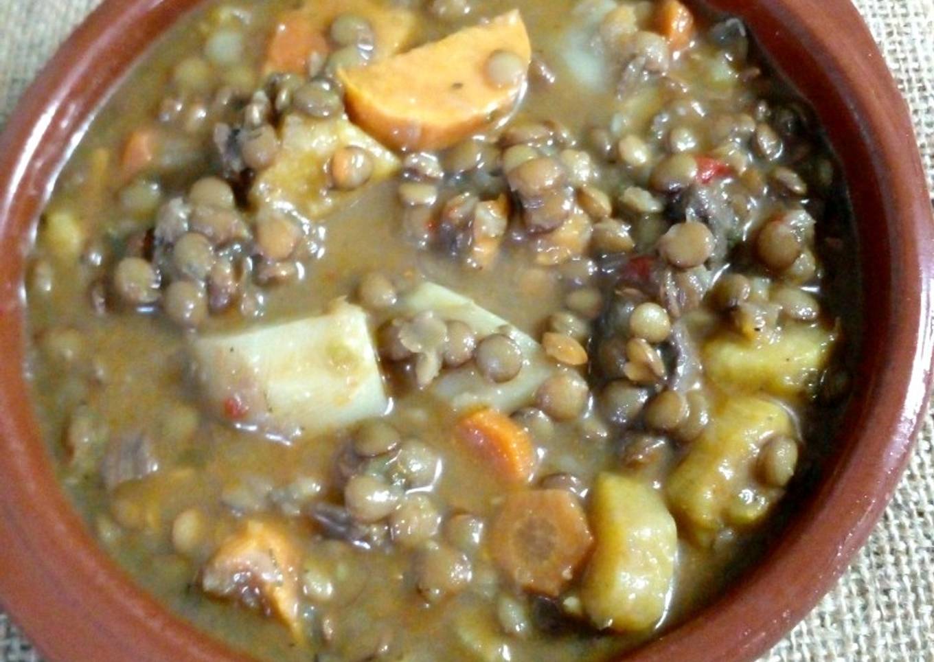 Guiso de lentejas otoñal 🍂🍁🍂