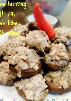 Hình của món Nấm hương nhồi thịt.