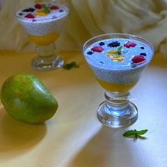 A picture of Mango Chia Pudding.