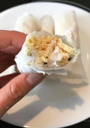 Hình của món Bò bía ngọt.