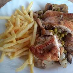 Una foto de Pollo al horno