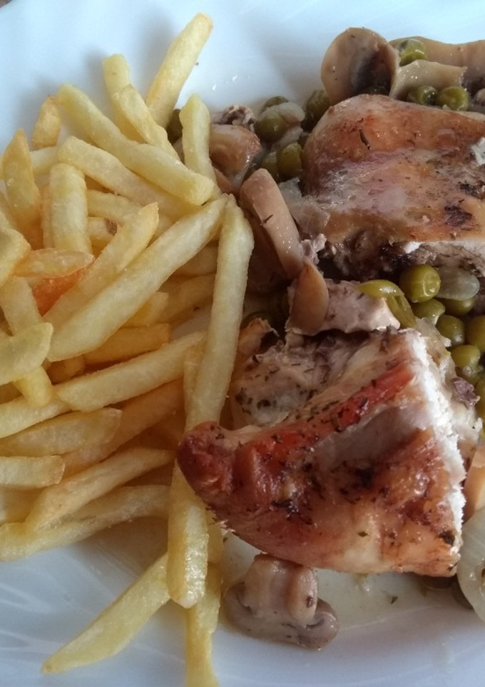 Una foto de Pollo al horno