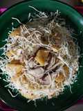 Spagetty Aglio Olio with Shiitake