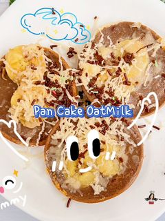 Foto resep Pan Cake OatMilk Yummy! Ide Bekal si kecil