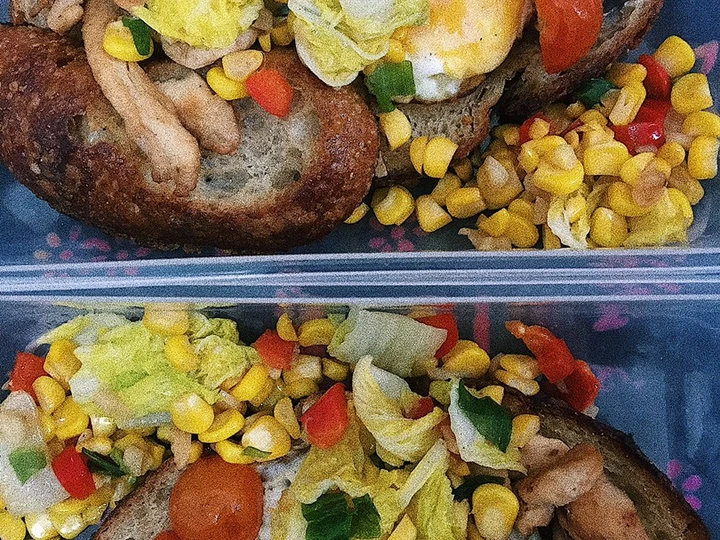 Easy Ways Prepare Recipes Chicken Egg Toast with Fried Veggies the Awesome  Make You Drink.