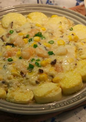 白醬玉子蛋豆腐 的食譜成品照片