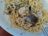 Fideuá con bacalao