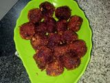 Kue bola ubi ungu krispi