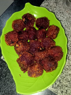 Foto resep Kue bola ubi ungu krispi
