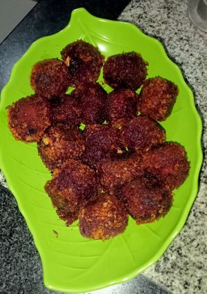 Foto resep Kue bola ubi ungu krispi