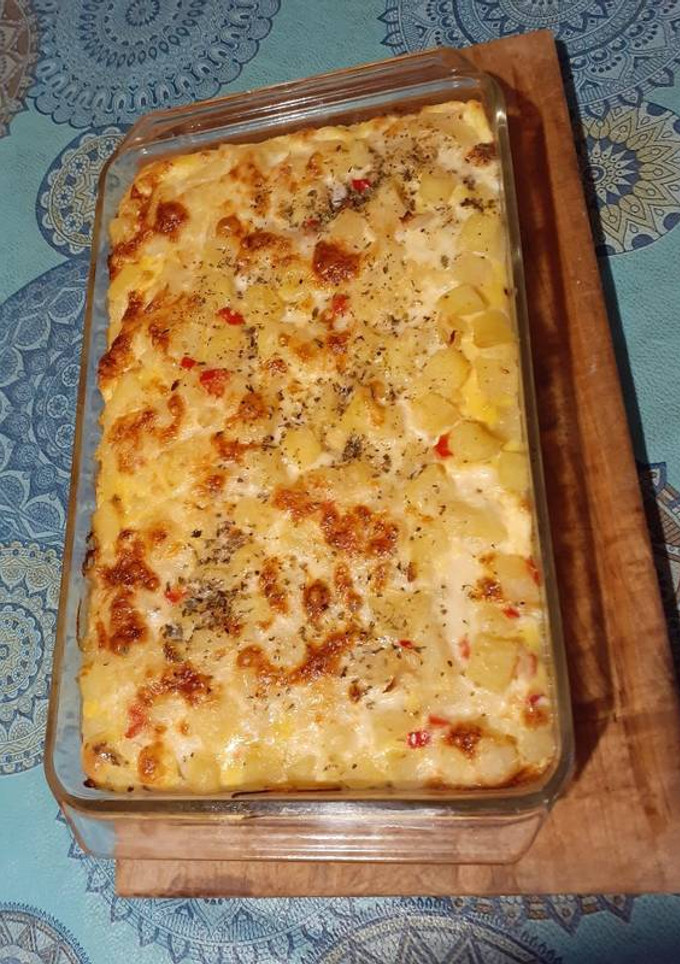 Una foto de Tortilla de papas al horno 🥔🥔🥔❤