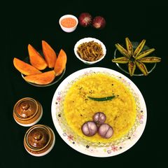 A picture of Masoor Dal Khichdi.