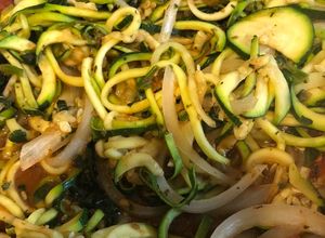 Una foto de Spaghetti de zucchini