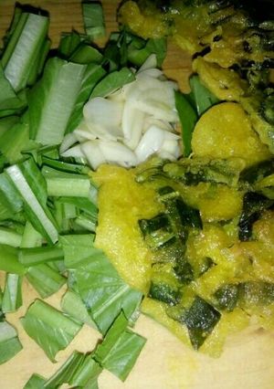 Foto resep Gorengan bakwan Sawi hijau tanpa ngulek