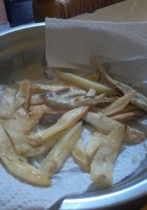 Una foto de Papas fritas sin aceite