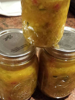 A picture of Mustard Pickles / Piccalilli.