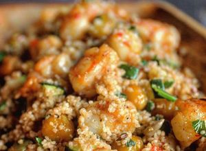 Foto di Cous Cous al curry con gamberi