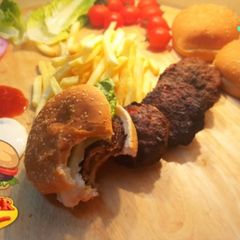 A picture of Cheese Stuffed Smoked Burger RECIPE 🍽🍽 (With Video).