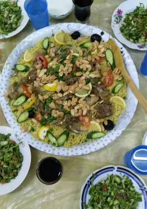 صورة لوصفة رز باللحم الضان البلدي