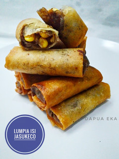 Foto resep Lumpia Isi Jasukeco (Jagung, Susu, Keju, Cokelat)