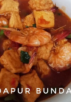 Foto resep Udang tahu asam manis pedas